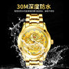 Ali Philippe Dragon Watch Quartz Watch Men's Back Cover Dial Hollow Business Waterproof Luminous 2024 Douyin