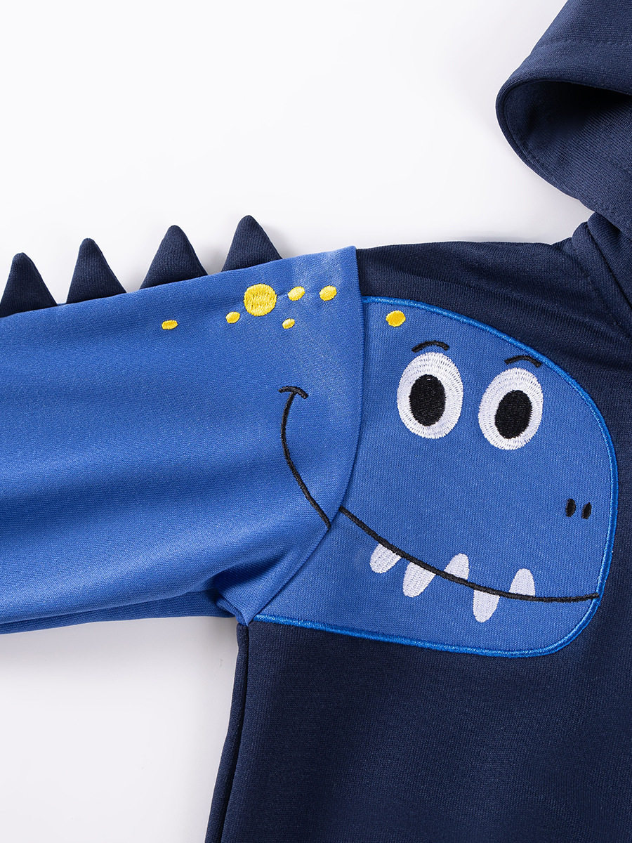 Vendita all'ingrosso set ragazzi, set bambini con cappuccio autunno, set felpa manica lunga cartone animato stile