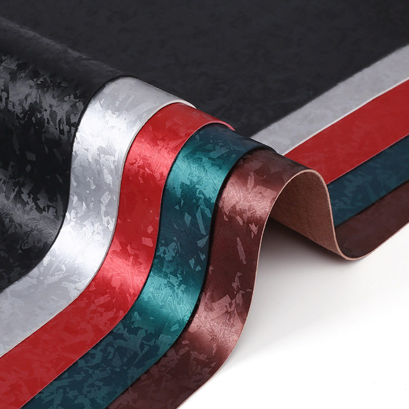 Dza Forged Carbon Fiber Microfiber Leather Interior Decoration Background Wall Leather Fabric Car Interior Modified Leather