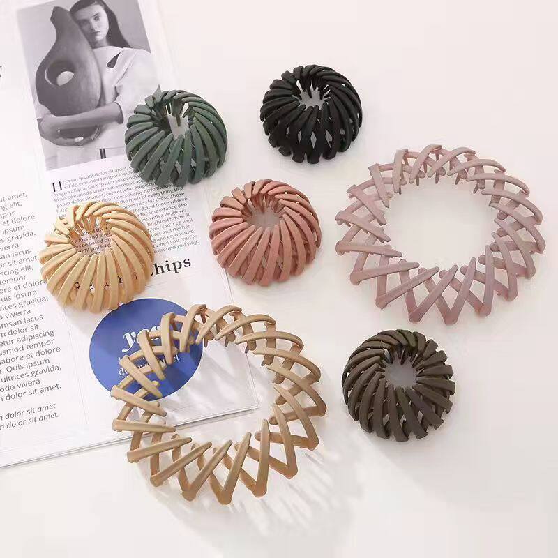 Cross-Border Hair Accessories for Women: Ponytail Holder, Bird's Nest Hair Tie, Lazy Bun Maker, Bun Hair Accessory, Hair Clip