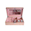 Elegant Wooden Jewelry Box with Mirror, Necklace and Earrings Compartment Storage, Watch Box, Wedding and Mother's Day Gift