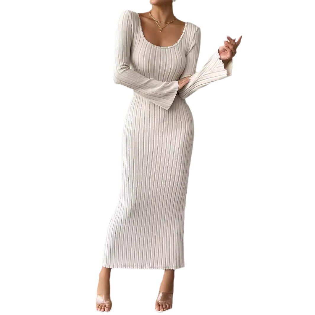 Sexy Backless High Waist Split Maxi Dress Elegant Design Spring Summer Style Wholesale Availability