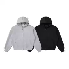 RDT Men's Wear | Boxy Short 540G Loose Basic Solid Color Cleanfit Hoodie Heavy Weight Thickened Hoodie