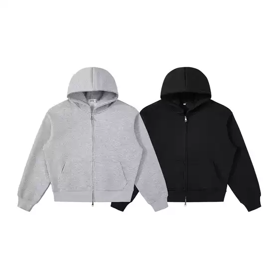 RDT Men's Wear | Boxy Short 540G Loose Basic Solid Color Cleanfit Hoodie Heavy Weight Thickened Hoodie