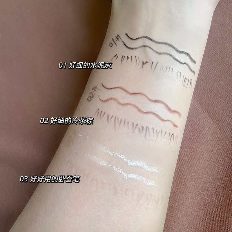 Maxfine double eyeliner pen wholesale waterproof non-faint lying silkworm outline pen pen dual-purpose eyeliner glue pen