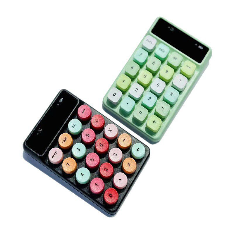 Cross-Border Hot Selling Wireless Candy Color Digital Keyboard 2.4g Mini Cashier Accounting Office Business Digital Keyboard