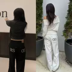 Ason Korean Niche Brand Casual Korean-Style Pocket Letter Logo Embroidered Casual Pants