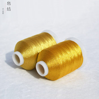 Large roll 3-strand 6-strand 9-strand 12-strand gold and silver thread braided thread color bracelet lovesick bean gold thread 15