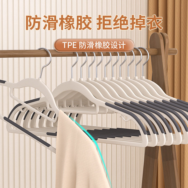 Clothes Hanger for Home Use, Non-Marking, Anti-Shoulder Crease, Clothes Support for Drying Clothes Without Bagging, Non-Slip Garment Rack Hanger