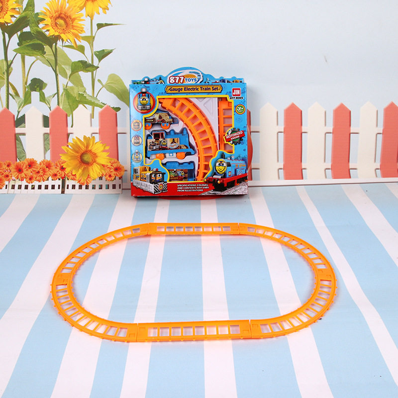 儿童电动轨道车卡通百变小火车地摊玩具热卖仿真轨道火车玩具批发