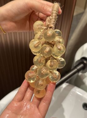 爆款葡萄香皂洁面沐浴滋润保湿精油手工皂冰晶透明水晶葡萄串香皂