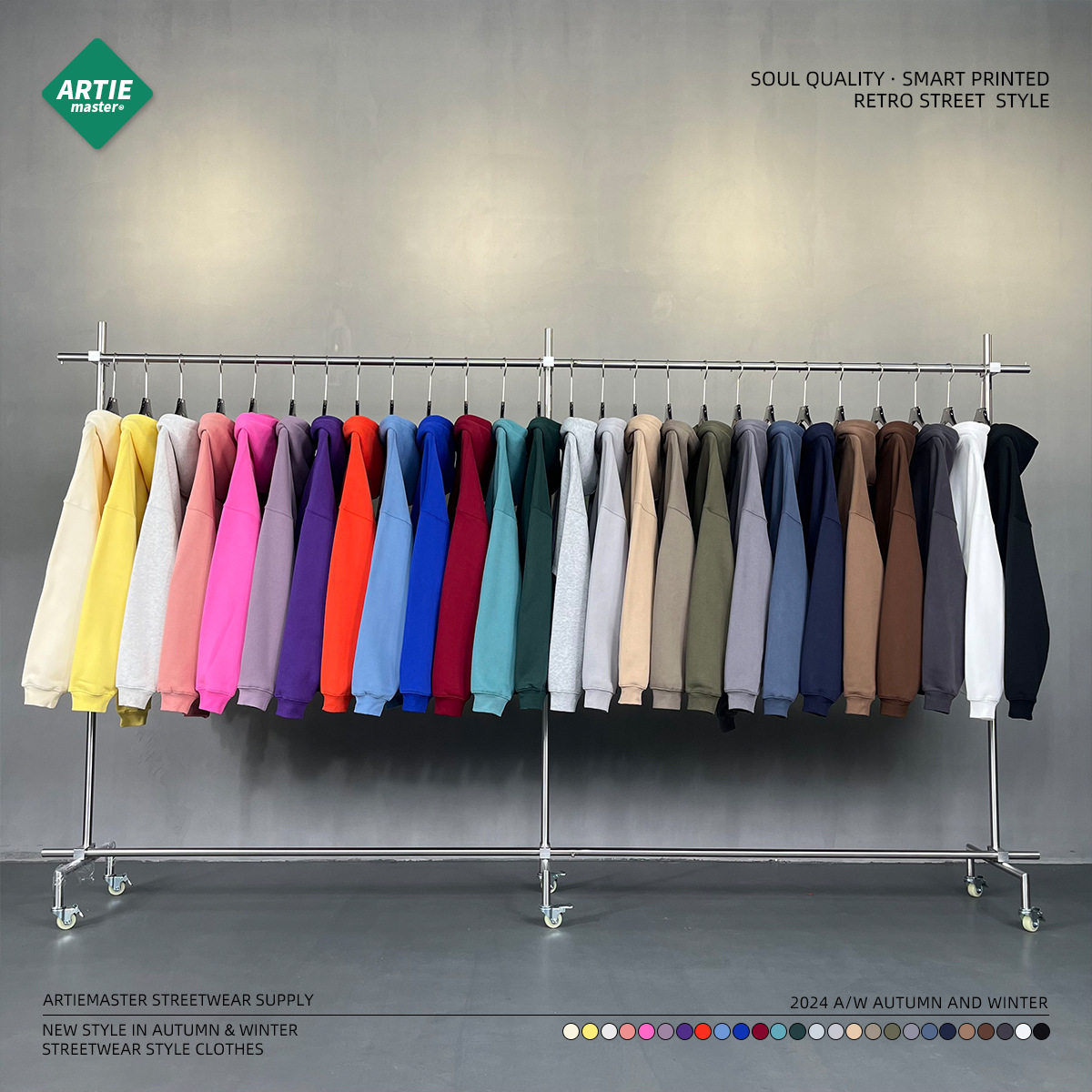 Новая мужская толстовка оверсайз с капюшоном на флисовой подкладке 350 г, модная, утепленная, осенне-зимняя коллекция 2026 года.