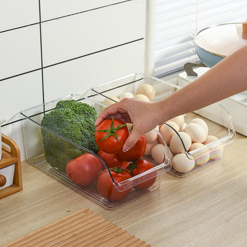 Refrigerator storage box food grade fresh-keeping box egg storage box kitchen storage special finishing artifact sealed