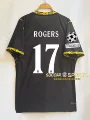 2627 chelsea away custom jersey #17 with champions league armband