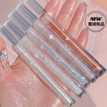 Bvg Liquid Eye Shadow Polarized Flash Highlight Brightening Lying Silkworm Tear Eye Makeup Waterproof Monochrome Pearlescent Diamond Eye Shadow Liquid