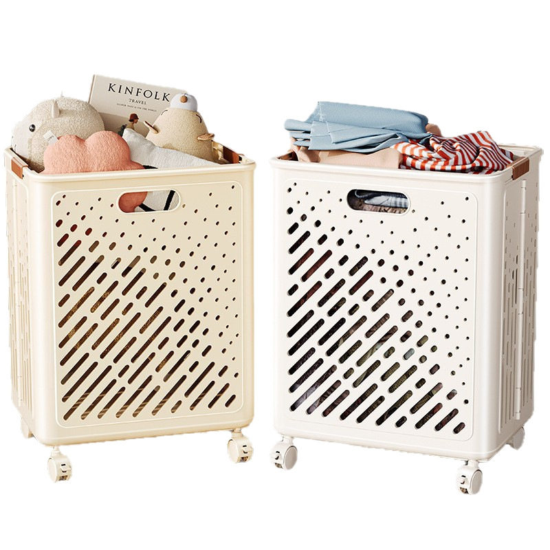 Stackable Household Dirty Clothes Basket Bathroom Bathroom Dirty Clothes Basket High-Looking Laundry Basket Clothes Storage Basket