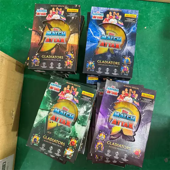 Officially Licensed 2025-26 Topps UEFA Champions League Match Attax Tin Box Trading Cards