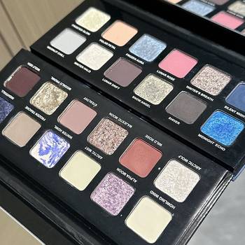 Twelve-Color Wolf Moonlight Series Snow Moon Palette Eye Shadow Highlighter Silkworm Brightening Pearlescent Flash Matte Comprehensive Contouring Powder Palette
