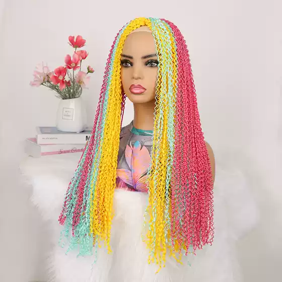 Chemical Fiber Braid Color Dirty Braid zizi Braid Compressing zizi zizi Color Braid Compressing Thin Three Strands