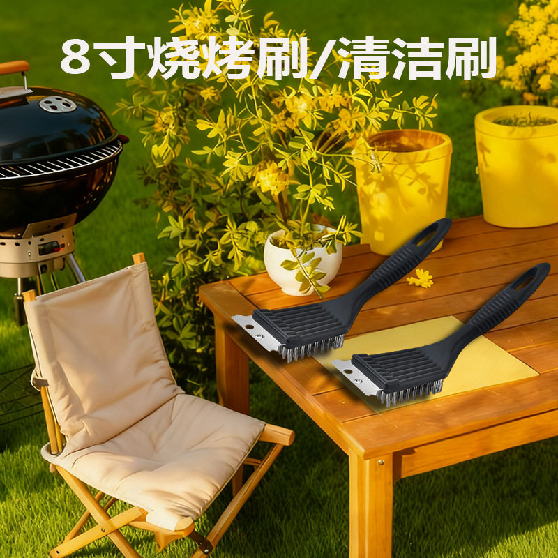 Barbecue Brush Manufacturer Stainless Steel Barbecue Cleaning Brush Oven Cleaning Brush Kitchen Wire Brush Bbq Barbecue Tools