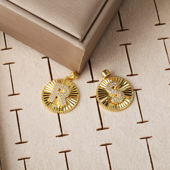 Cross-border new 26 letters necklace zircon fashion temperament pendant European and American style personality simple clavicle chain wholesale