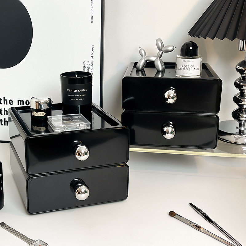 Ins Home Daily-use Drawer-type Desktop Cosmetic Storage Box Storage Box Office Desk Rack