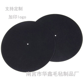 Record Player Vinyl Record Pad, Felt Record Pad, Felt Tray Pad, Disc Protection Pad, Can Be Printed with logo