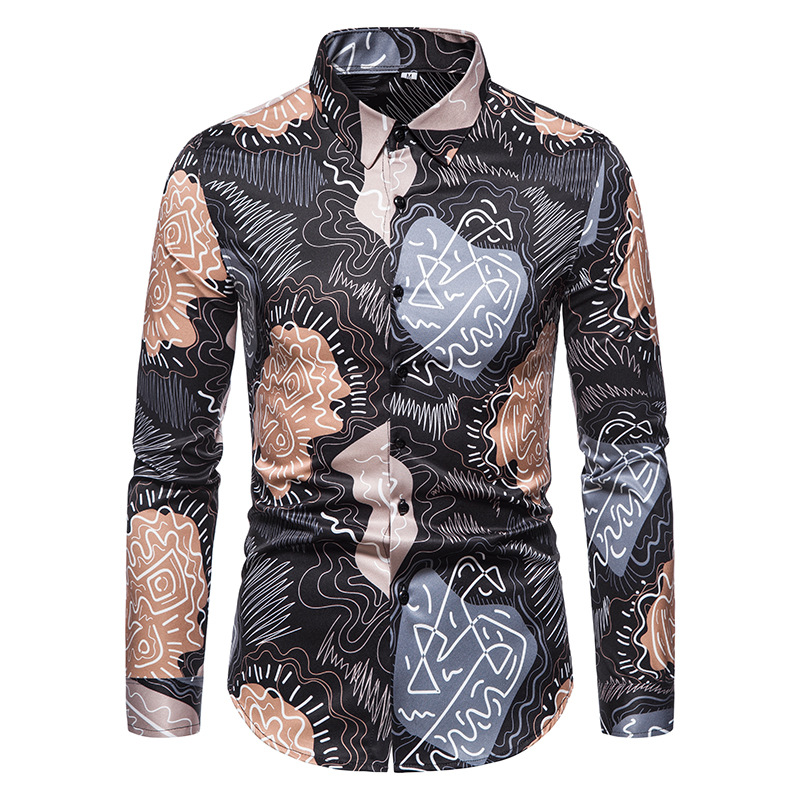 Chỉ Size 3Xl Sale Sốc: Áo Sơ Mi Nam Hadk Dài Tay Hàng Xuân Thu Đông Phong Cách Âu Mỹ Họa Tiết Hoa Thời Trang Nam Chất Liệu G02 Sản Phẩm Mới, (Miễn Phí Vận Chuyển Toàn Quốc).