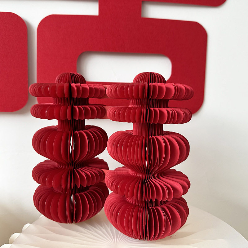 Wedding wedding word honeycomb ball three-dimensional ornaments wedding room layout decoration engagement ceremony type word table wedding supplies wholesale