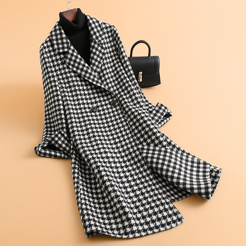 Ca rô houndstooth đen trắng