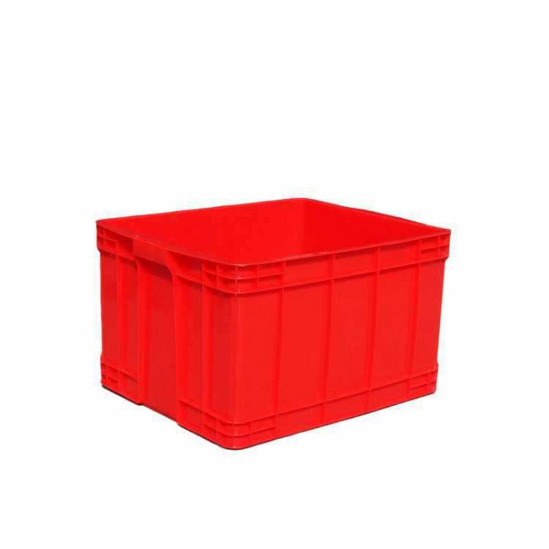 Red Plastic Turnover Box Defective Product Box Plastic Frame Industrial Storage Box Thickeneded Rectangular Large Storage Box with Lid
