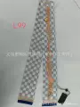 L plaid white p
