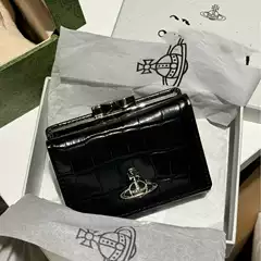 2025 New Empress Wallet Card Holder Crocodile Pattern Coin Purse 70% off Women's Coin Purse Cowhide Multi-Card Slots