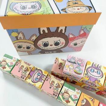 Cartoon Labubu Blind Box Little Cute Surprise Kappi Random Mini Cute Handmade Office Desk Ornament