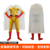 One Punch Супермен из японского аниме, костюм cos, цельный боевой костюм Сайтамы для косплея, детский костюм на Хэллоуин