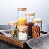 Factory supply borosilicate glass sealed jar straight tea jar dried fruit snack multi-grain storage bottle storage jar