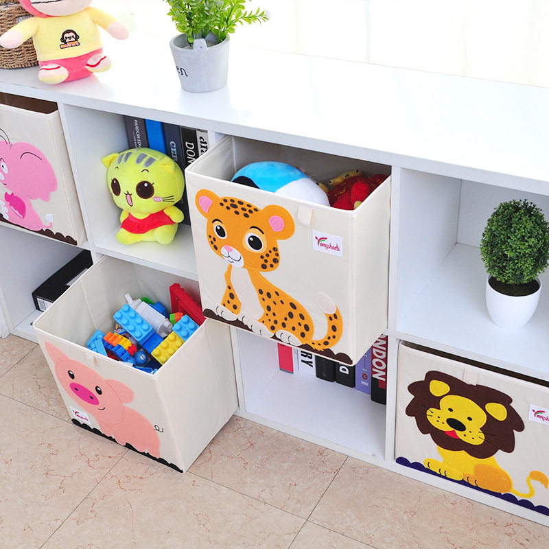 Cartoon children's toy storage box baby clothes storage box storage box foldable fabric storage box toy box