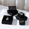 Black Hot Stamping High-End Jewelry Box Jewelry Necklace Gift Box Ring Earrings Earrings Jewelry Packaging Box