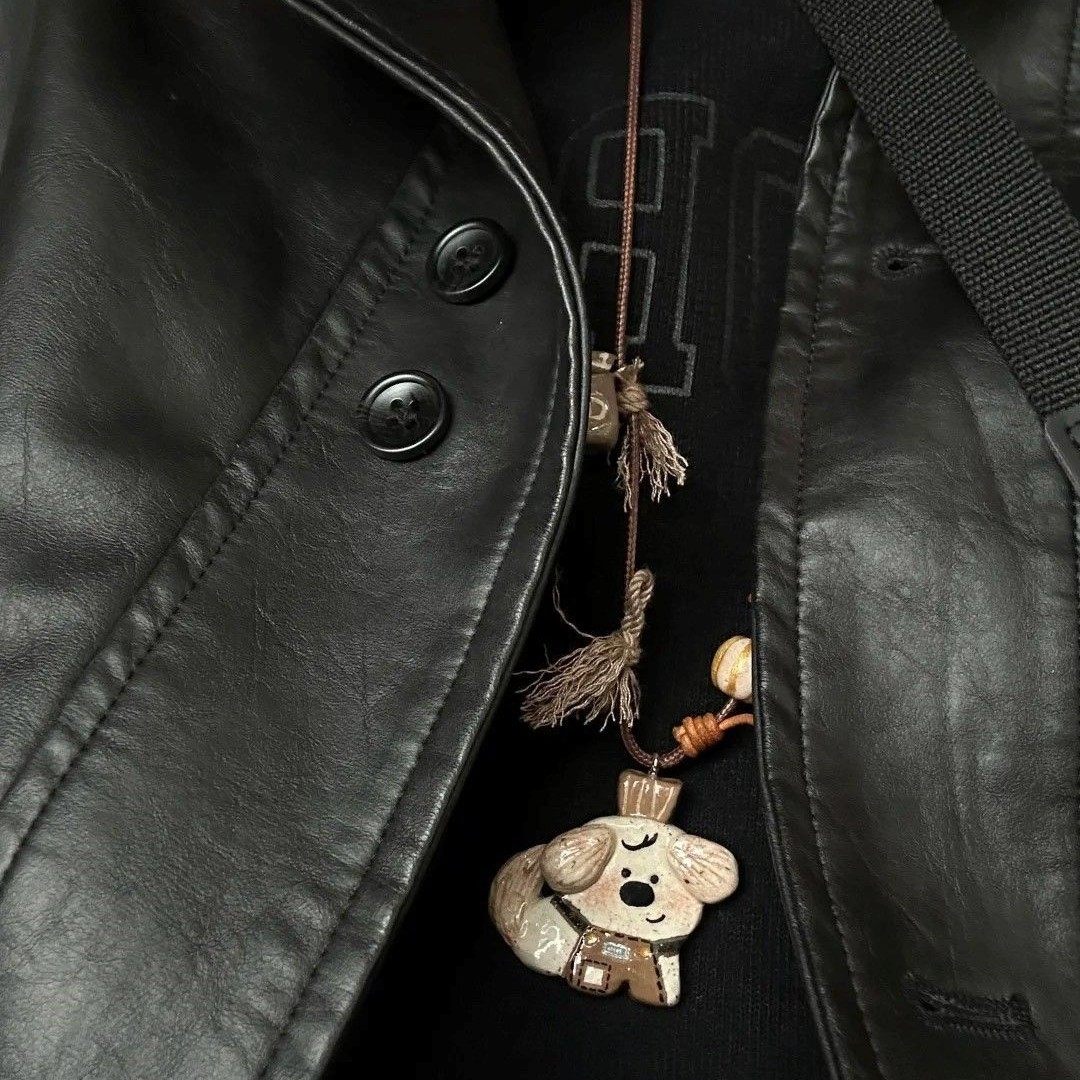 Puppy Barista Long Chain Rope Cute All-match Necklace Clavicle Chain Exquisite Temperament Accessories Pendant Necklace Chain