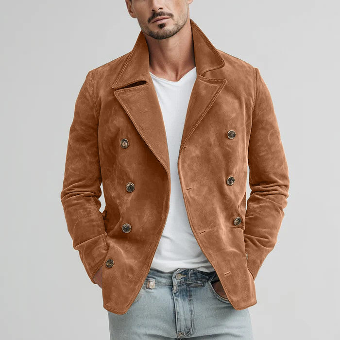 2026欧美秋冬新款外贸亚马逊热卖男装休闲时尚复古夹克外套男士