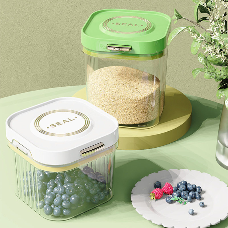 Food grade sealed jar kitchen moisture-proof storage snacks seasoning milk powder noodles cereals plastic storage box