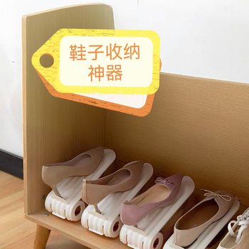 Shoe Rack Shoe Storage Rack Double-Layer No-Installation Entryway Slipper Shoe Cabinet Wardrobe Dormitory Home Living Room Storage