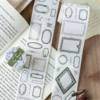 Cross-Border Mo Mo Tape Plain Border Series Literary Collage Handbook DIY Material Decorative Loop Stickers 4 Options