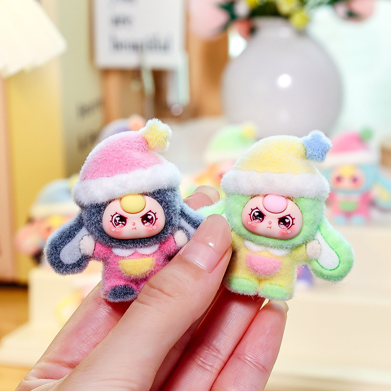 Cartoon Popular New Blind Box Resin Doll Crafts Cute Little Doll Desktop Ornaments Key Pendant Wholesale