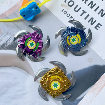 Cross-border Gyro Toy Children's New Magic Rotating Metal Small Gyro Hand Ruler Golden Whirlwind Puzzle for Boys