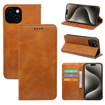 Applicable to Apple 16/16 ProMax/iPhone15/14/13 Calfskin Strong Magnetic 7 Magnetic Mobile Phone Leather Case