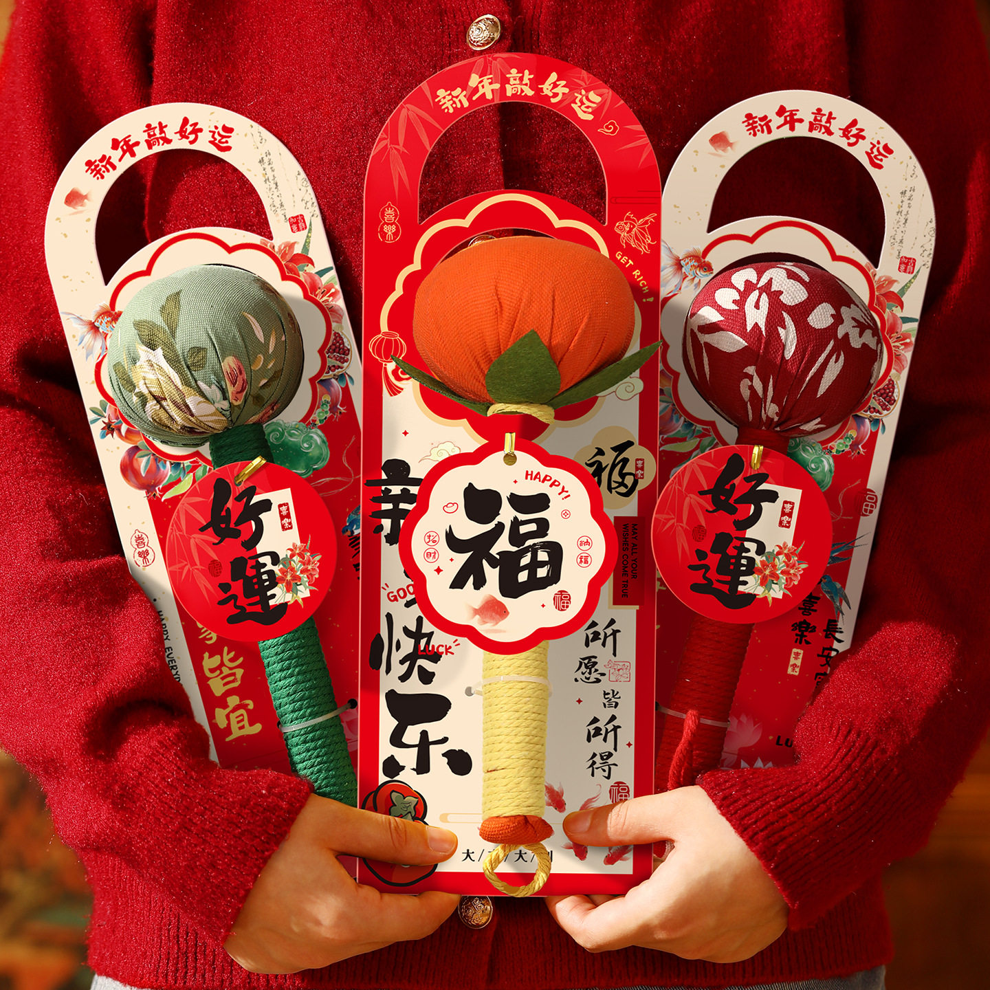 Holiday Gift Mugwort Health Hammer Gift Box Souvenir Gift for Parents Practical Meridian Massage High-End Gift Wholesale