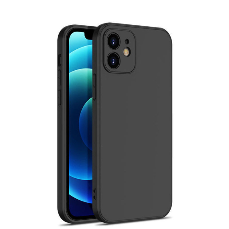 Suitable for Iphone16Promax Rubik's Cube Straight Edge 15Pro Mobile Phone Case 17 All-Inclusive 13/14 Material Soft Shell Wholesale