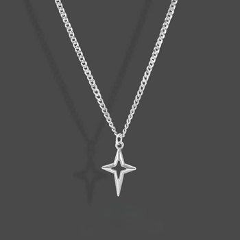 Cross Necklace Hip-hop Simple European and American Punk Personality Male Couple Pendant Female Accessories Star All-match Cold Style