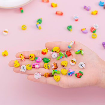Cartoon rubber mini fruit animal digital cake small eraser mini eraser student rubber stationery